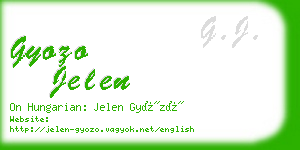 gyozo jelen business card